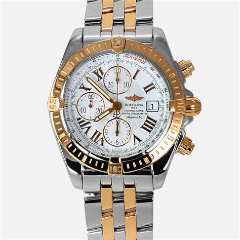 breitling chronomat evolution 18k rose gold and stainless steel|Breitling Chronomat Evolution .